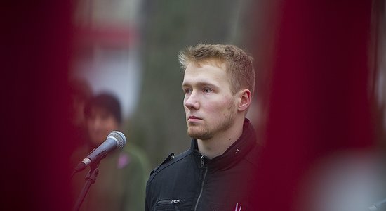 Foto: Liepājā godina Oskara Kalpaka piemiņu