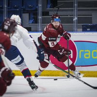 Latvijas hokejisti 'saber' piecus vārtus un 'sausā' uzvar Norvēģiju