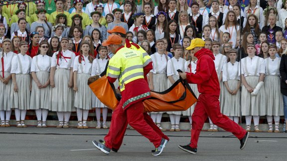 XI Latvijas Skolu jaunatnes dziesmu un deju svētku noslēguma koncerta ģenerālmēģinājums Mežaparkā  - 11