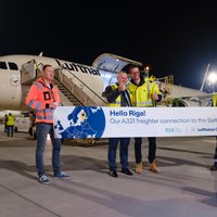 ФОТО. Lufthansa Cargo начал выполнять регулярные грузовые авиарейсы в Ригу