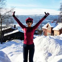 Foto: Samanta Tīna bauda ziemas priekus Norvēģijā