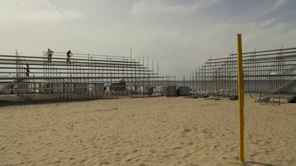 Jūrmala Masters stadiona celtniecība