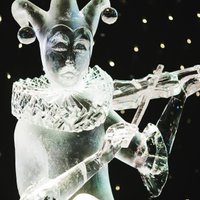 Foto: Krāšņais ledus skulptūru karnevāls Jelgavā