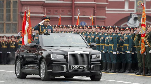 'Aurus' kabriolets 9. maija parādē Maskavā