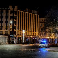 ФОТО: Первый вечер локдауна в Риге