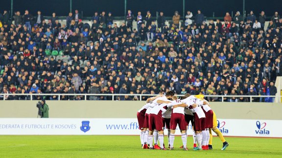 Futbols, pārbaudes spēle: Latvija - Kosova