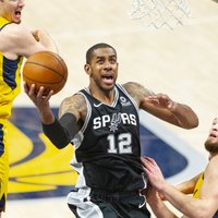 Bertāns ar septiņiem punktiem palīdz 'Spurs' komandai uzveikt 'Pacers'