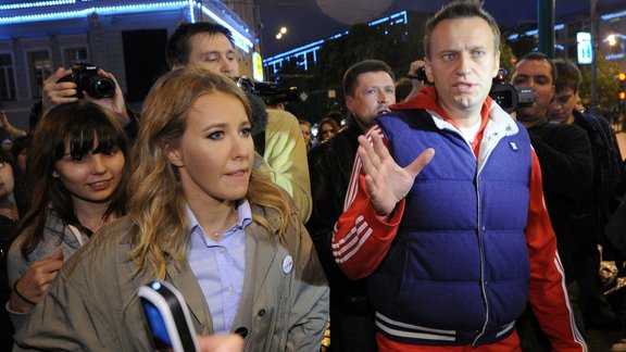 Kseniya Sobchak and Alexei Navalny