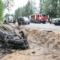 Foto: Autoavārijā Lietuvā cietuši seši cilvēki
