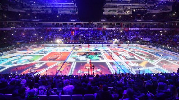 opening ceremony of the Kontinental Hockey League s master show