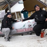 Melbārdis/Dreiškens - Latvijas ziemas Olimpiādes čempioni bobslejā