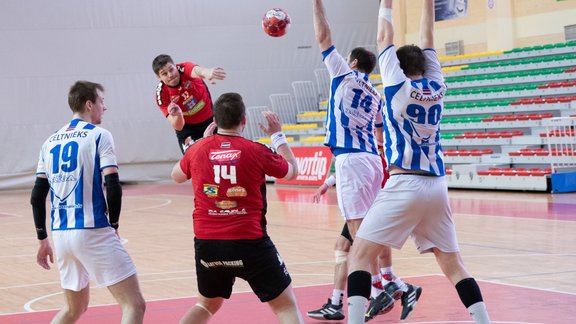 Handbols. Latvijas čempionāts: Dobeles Tenax - Celtnieks - 7