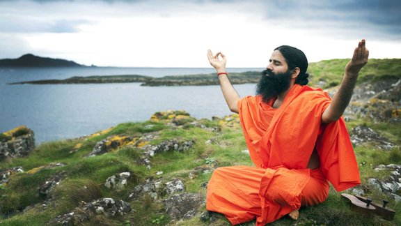 Indian yoga guru Baba Swami Ramdev 