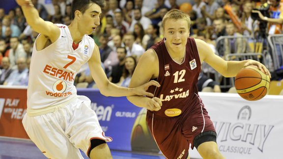 Eiropas U-16 basketbola čempionāts: Latvija - Spānija - 1