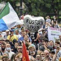 Foto: Habarovskā ceturto nedēļas nogali pēc kārtas turpinās protesti