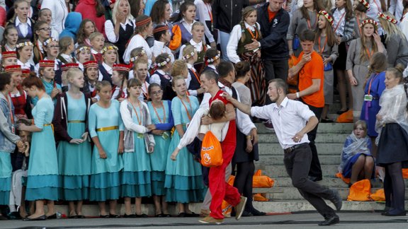 XI Latvijas Skolu jaunatnes dziesmu un deju svētku noslēguma koncerta ģenerālmēģinājums Mežaparkā  - 14