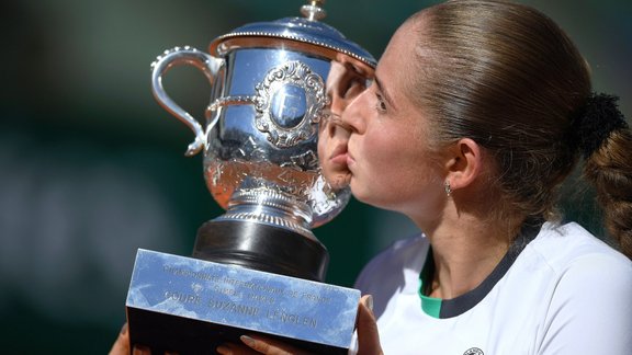 Teniss, French Open fināls: Jeļena Ostapenko - Simona Halepa - 29