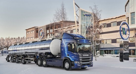 'Scania' elektriskie kravas auto jau tagad spēj pārvadāt līdz 80 tonnu kravas