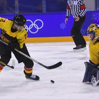 Vācijas hokejisti sensacionāli iekļūst Phjončhanas spēļu pusfinālā