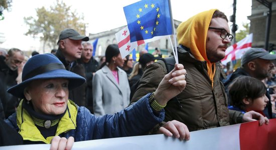 В Грузии проходит крупная забастовка против политики правящей партии