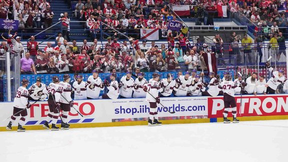 Hokejs, pasaules čempionāts 2024. Latvija - Kazahstāna