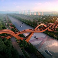 ФОТО: В Китае построили грандиозный мост в виде ленты Мебиуса