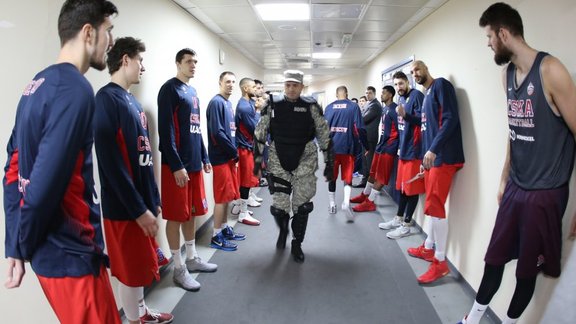 CSKA players Euroleague Basketball in Belgrad