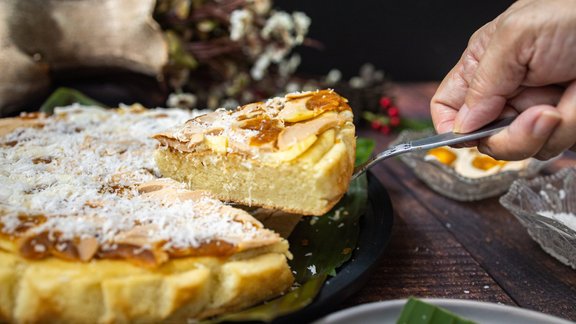 Filipīniešu Ziemassvētku kūka "Bibingka"