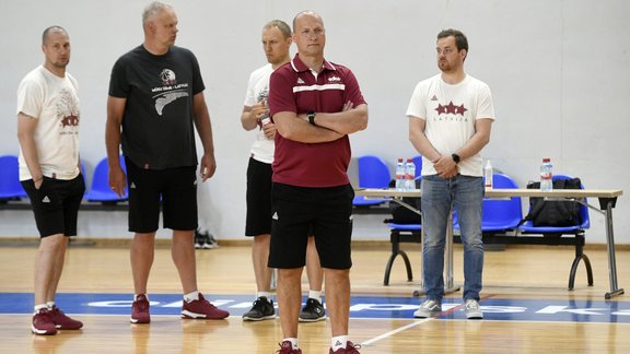 Basketbols: Latvijas izlases treniņš