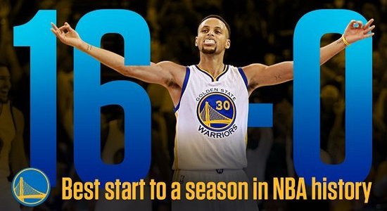 "Голден Стэйт" обновил рекорд НБА, выиграв 16 матчей подряд на старте сезона