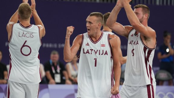 Parīzes olimpiskās spēles, 3x3 basketbols: Latvija - Nīderlande