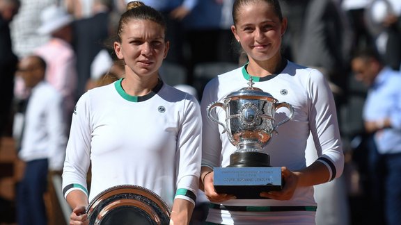 Teniss, French Open fināls: Jeļena Ostapenko - Simona Halepa - 32