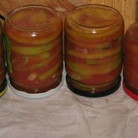 Маринованные кабачки в томатном соке