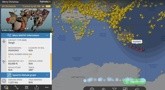 Ziemassvētku vecītim ļauts ielidot Latvijas gaisa telpā; īpašā plānā pagūs arī pie mūsu bērniem