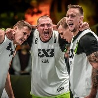 'Rīgas' 3x3 basketbola komanda beidz Pasaules tūres pirmā posma sacensības ar zaudējumu pusfinālā