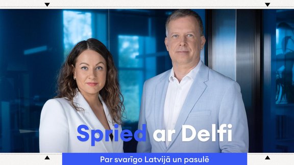 Spried ar Delfi - podkāstu titulbilde