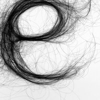Mākslas projekts – tipogrāfijas burti no matiem