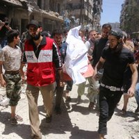 Pēc Asada solījumiem padarīt Alepo par kapu bombardēšanā cieš slimnīca