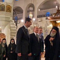 Foto: Putins ieradies Damaskā un ticies ar Asadu