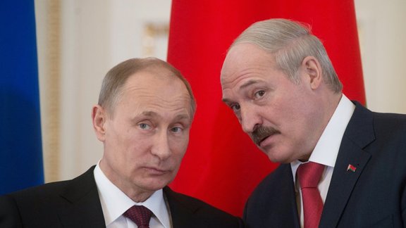 Vladimir Putin and Alexander Lukashenko