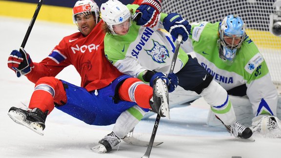 Hokejs, pasaules čempionāts: Slovēnija - Norvēģija - 2