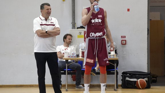 Basketbols: Latvijas izlases treniņš