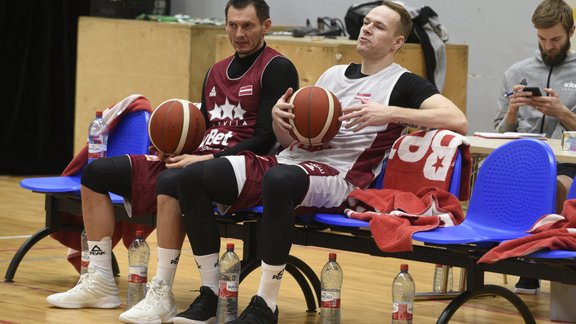 Latvijas basketbola izlases treniņš - 18