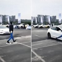 Video: 'Tesla Model 3' izgāzies automātiskās bremzēšanas demonstrācijā