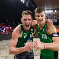Латвийские волейболисты стали триумфаторами этапа Кубка мира в Гааге