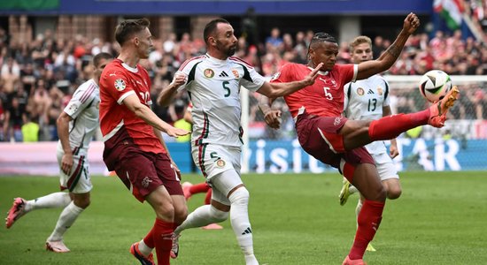 Šveices futbolisti aptur ungārus un "Euro 2024" sāk ar uzvaru
