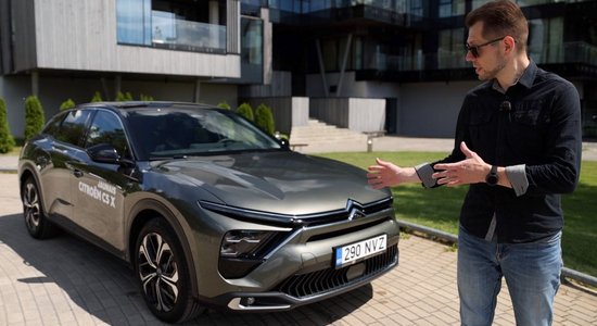 Video: Latvijā ieradies 'Citroen' lielākais modelis 'C5 X'