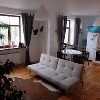 От разрухи до шедевра: стильно отремонтированная квартира-студия в Риге