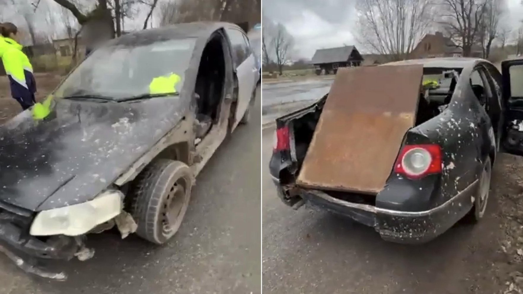 Video: Limbažu novadā policija apturējusi pa ceļu braucošu vraku