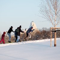 Foto: Aukstums nav šķērslis – rīdzinieki bauda ziemas priekus